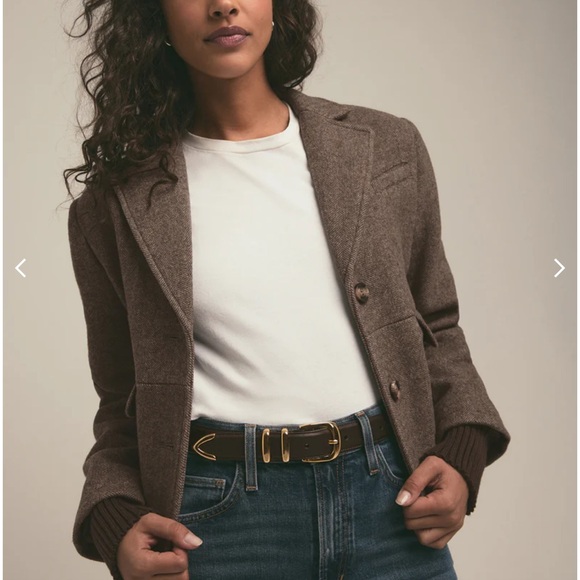 Favorite Daughter NWOT The City Bomber in Brown Houndstooth Size M - Picture 3 of 16